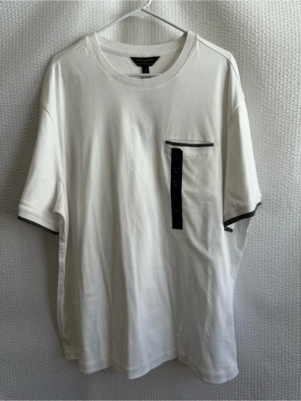 Banana Republic Luxe Touch Performance Pocket T Shirt White XL Men’s NWT